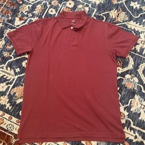 Red Collared Shirt